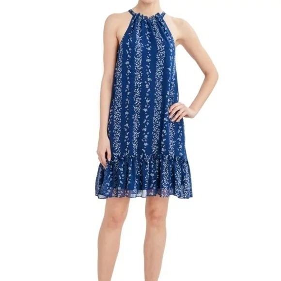 Bcbg Paris Women's Chiffon Halter Mini Dress Size: M - Picture 1 of 10